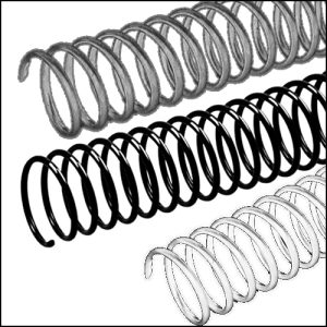 Argolas de Encadernação Espiral - 6 mm - 20 Folhas - Caixa de 100